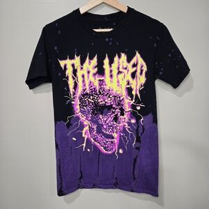 The Used Black and Purple Graphic T-Shirt